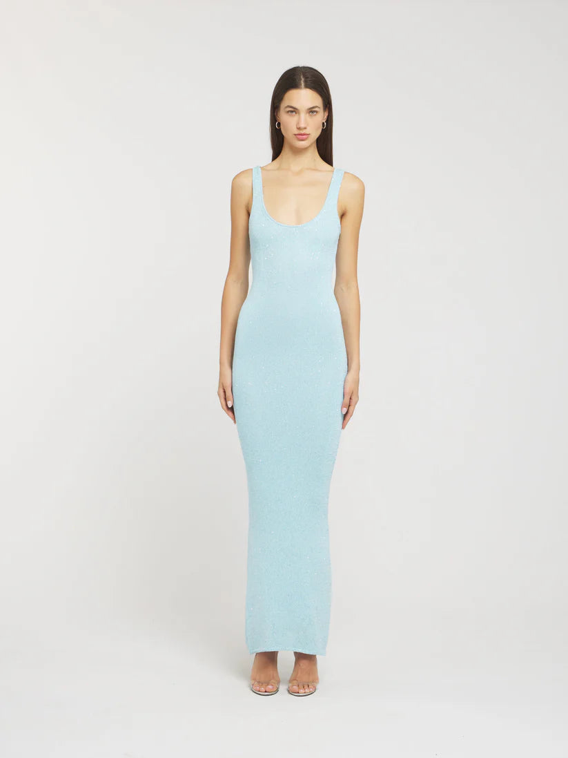 Ava Dress - Baia Blue Sequin