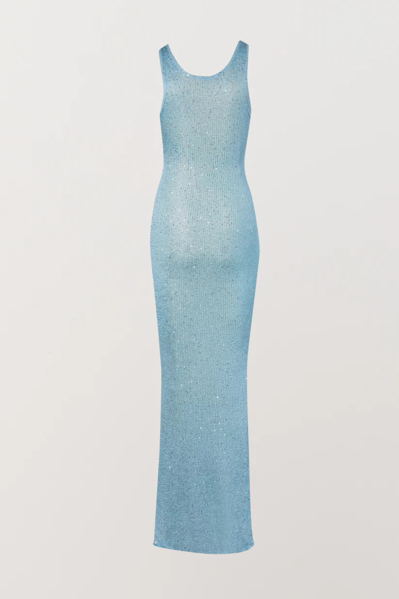 Ava Dress - Baia Blue Sequin