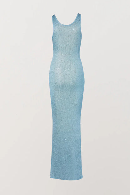 Ava Dress - Baia Blue Sequin